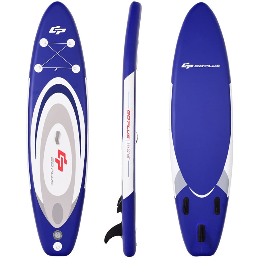 Aimee Lii 11 Feet Adjustable Inflatable Stand up Paddle SUP Surfboard with Bag, Outdoor Exercise for Sports Lovers