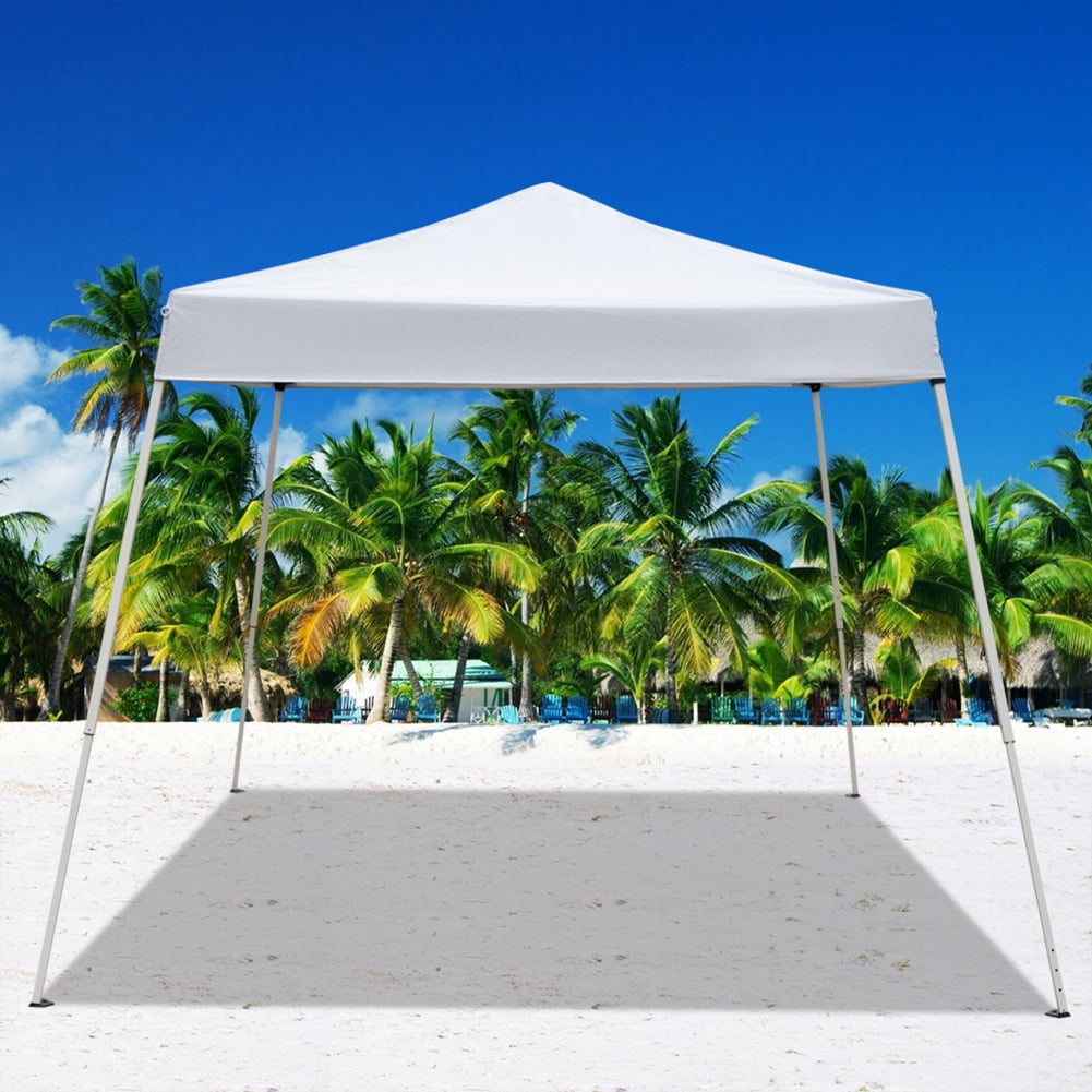Aimee Lii 118"x118" Canopy Tent Awnings for Decks, Backyard Canopy Gazebo, Awnings for Patio Waterproof, Outdoor Patio Awnings for Party Camping BBQ Events, White