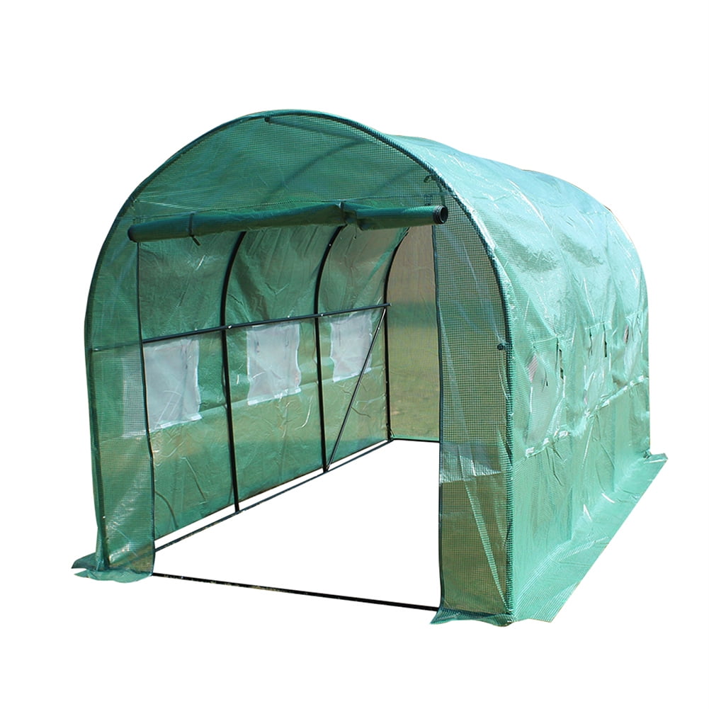 Aimee Lii 12'x7'x7' Heavy Duty Greenhouse Plant Gardening Dome Greenhouse Tent, Outdoor Green House Plant Gardening Canopy