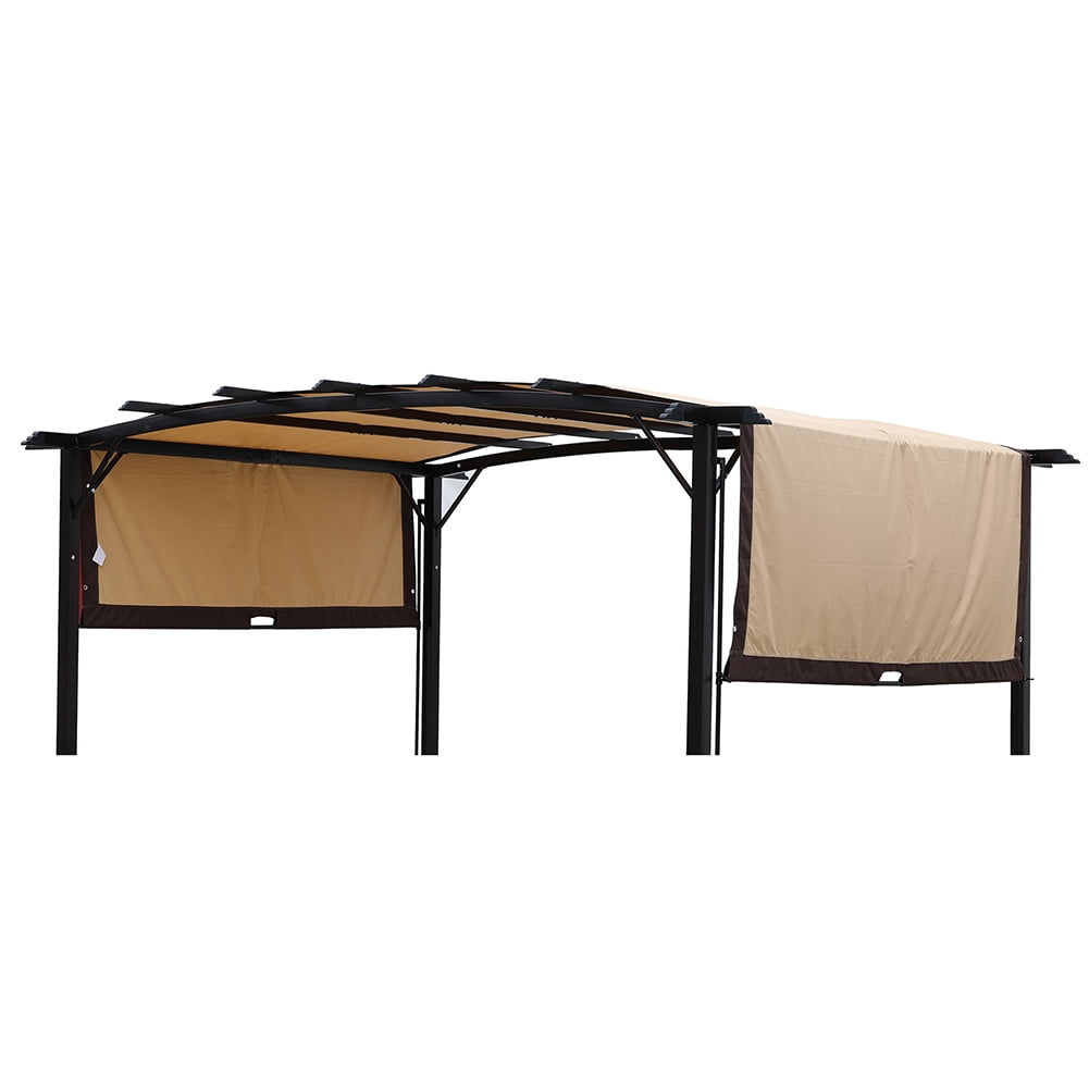 Aimee Lii 12x9 Ft Replacement Canopy Top Cover Universal Pergola, Outdoor Patio Awnings for Lawn, Garden, Backyard and Deck, Beige