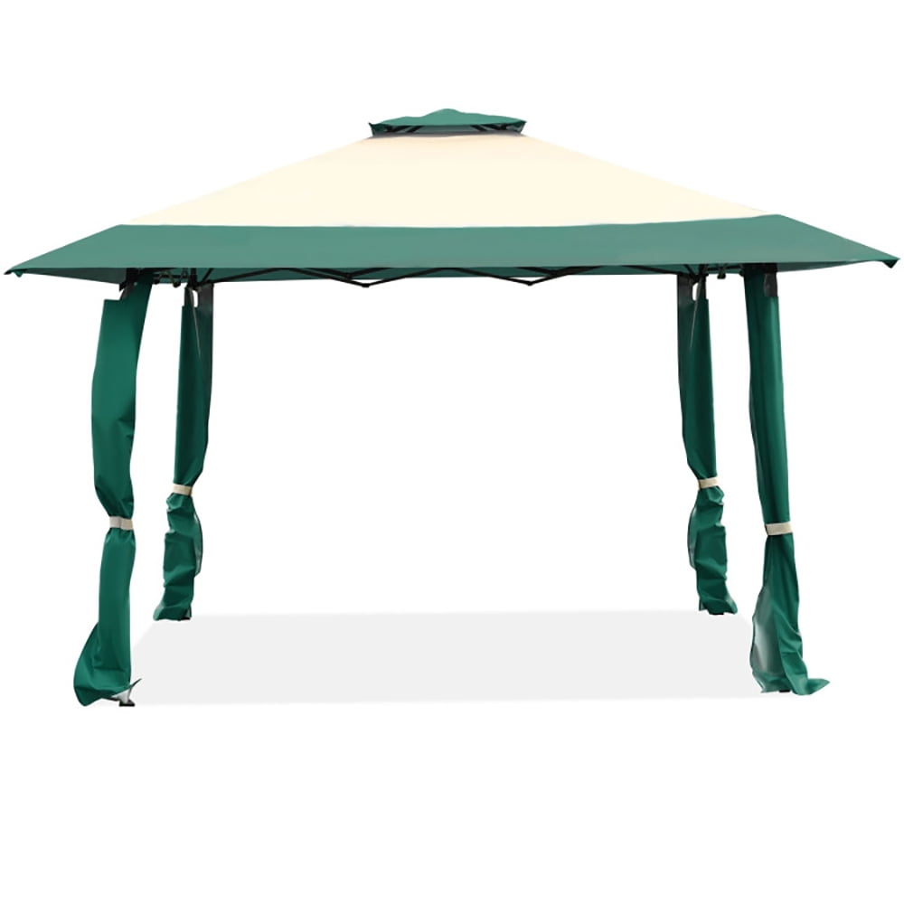 Aimee Lii 13 Feet x 13 Feet Pop Up Canopy Tent Instant Outdoor Folding Canopy Shelter, Backyard Canopy Gazebo, Green
