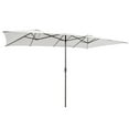 thumbnail image 1 of Aimee Lii 15 Feet Double-Sized Patio Umbrella with Crank Handle and Vented Tops, Sunbrella Patio Umbrellas, Beige, 1 of 7