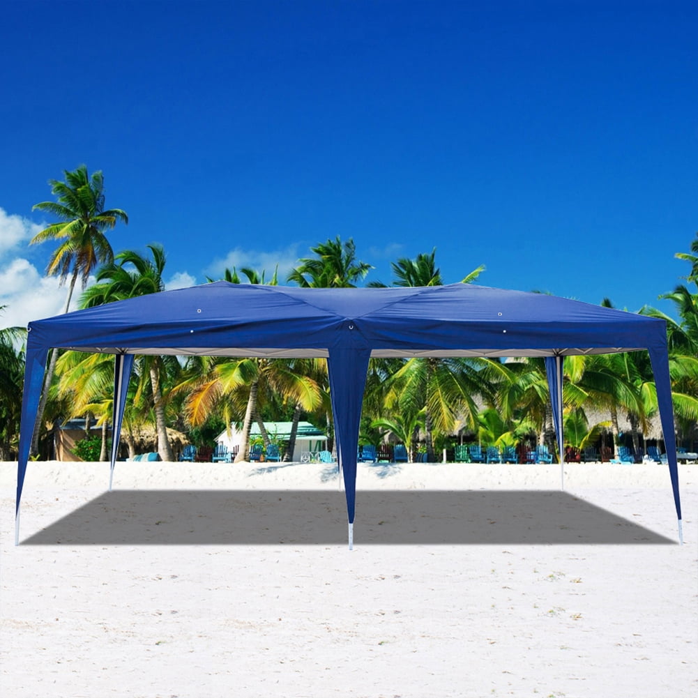 Aimee Lii 180"x236" Canopy Tent Awnings for Decks, Backyard Canopy Gazebo, Outdoor Patio Awnings for Party BBQ Events, Waterproof, Easy Set Up, Blue