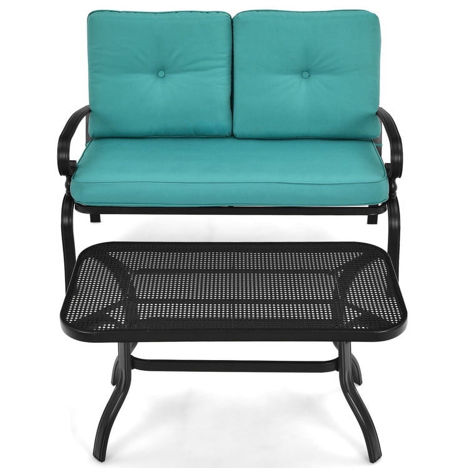 Aimee Lii 2 Pieces Outdoor Patio Furniture Set for Backyard and Poolside, Patio Conversation Sets, Turquoise