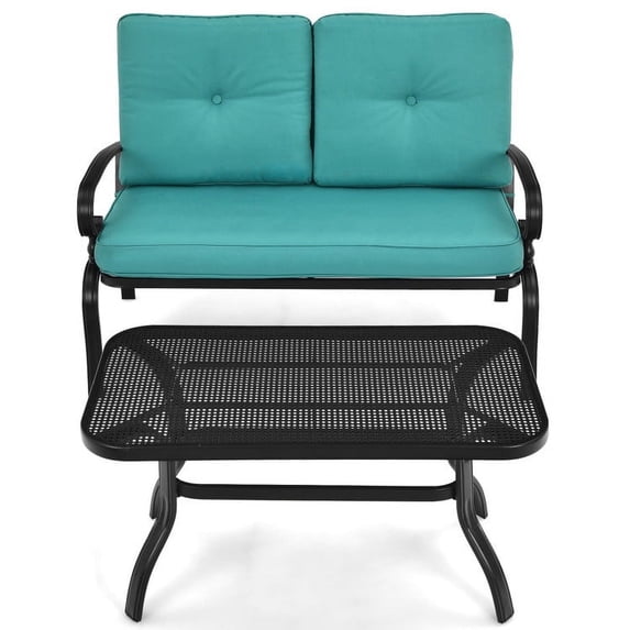 Aimee Lii 2 Pieces Outdoor Patio Furniture Set for Backyard and Poolside, Patio Conversation Sets, Turquoise