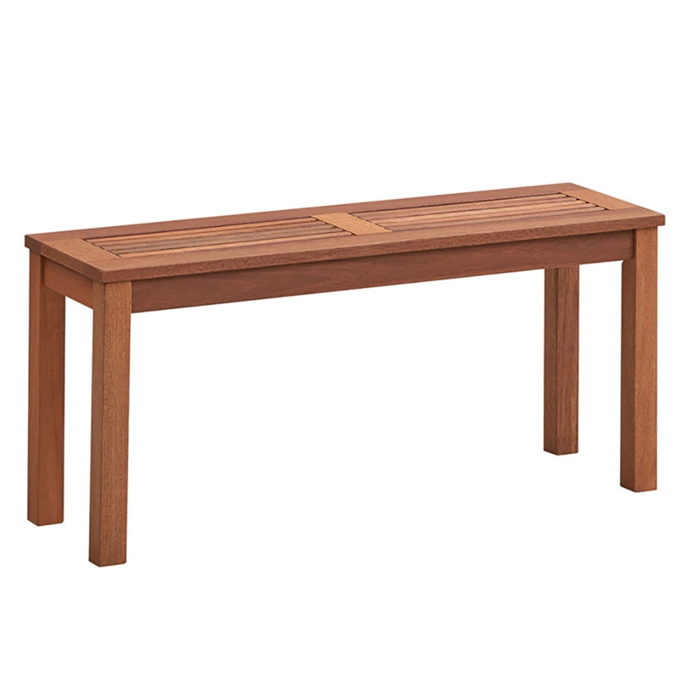 Aimee Lii 2-Seater Patio Backless Dining Bench with Breathable Slatted Seat, Outdoor Patio Furniture Aimee Lii 2-Seater Patio Backless Dining Bench with Breathable Slatted Seat, Outdoor Patio Furniture