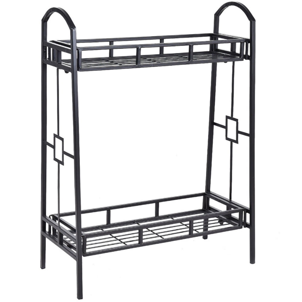 Aimee Lii 2-Tier Heavy Duty Metal Flower Plant Stand, Vertical Shelf Flower Display Rack Holder for Living Room Balcony, Stable and Space-Saving Aimee Lii 2-Tier Heavy Duty Metal Flower Plant Stand, Vertical Shelf Flower Display Rack Holder for Living Room Balcony, Stable and Space-Saving
