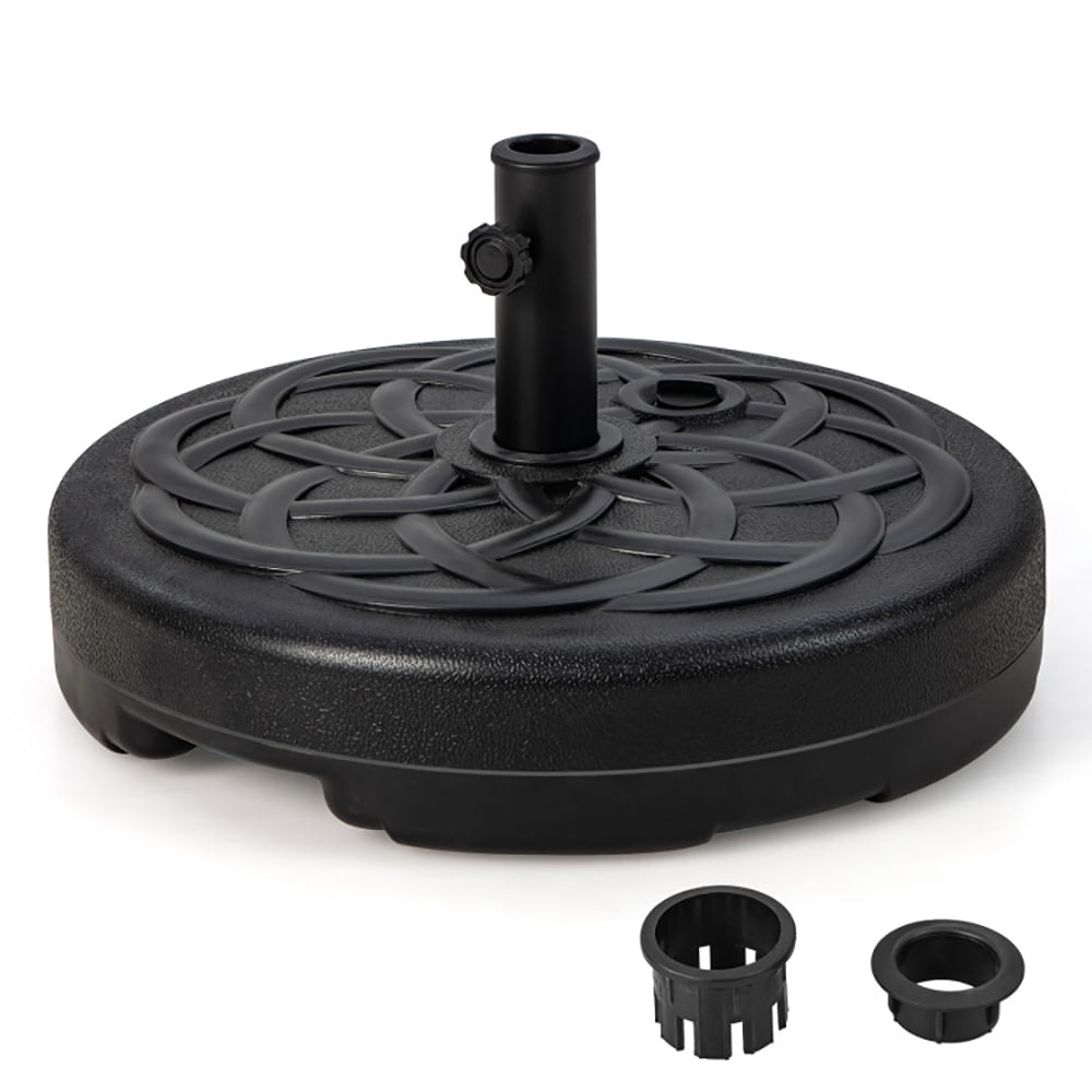 Aimee Lii 22 Inch Fillable Heavy-Duty Round Patio Umbrella Base Stand, Umbrella Stand Outdoor Base, Black Aimee Lii 22 Inch Fillable Heavy-Duty Round Patio Umbrella Base Stand, Umbrella Stand Outdoor Base, Black