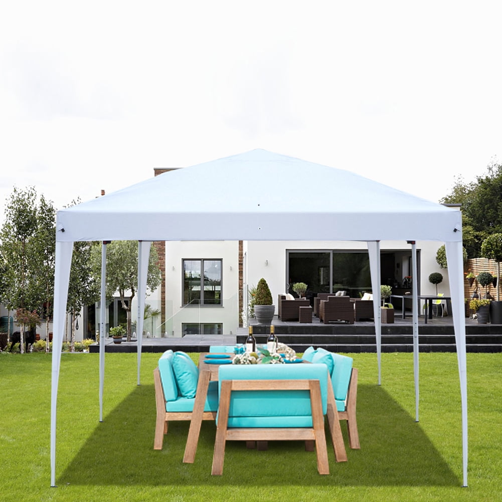 Aimee Lii 240"x120" Canopy Tent Awnings for Decks, Awnings for Patio Waterproof, Backyard Canopy Gazebo, Outdoor Patio Awnings for Party Camping BBQ Events, White