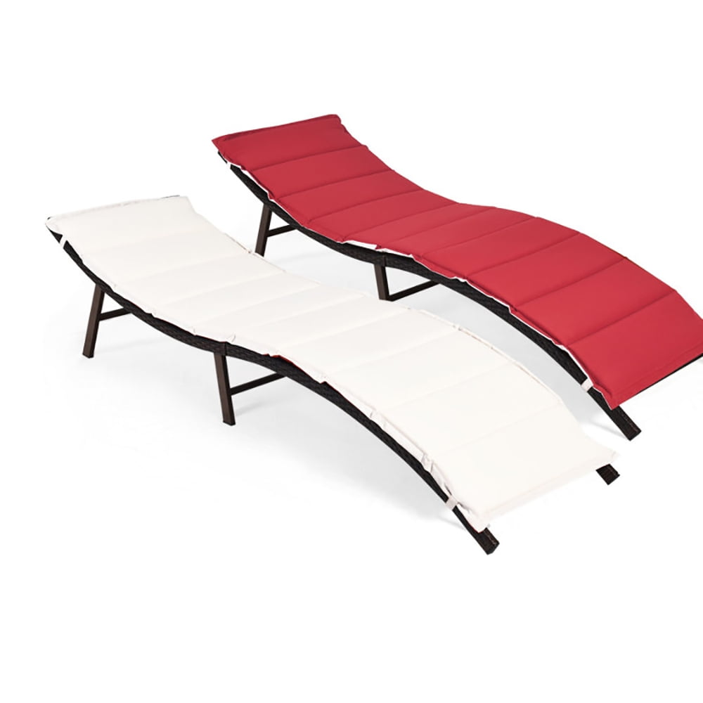 Aimee Lii 2Pcs Folding Patio Lounger Chair, Beach Lounge Chair for Outdoor, Patio Loungers Aimee Lii 2Pcs Folding Patio Lounger Chair, Beach Lounge Chair for Outdoor, Patio Loungers