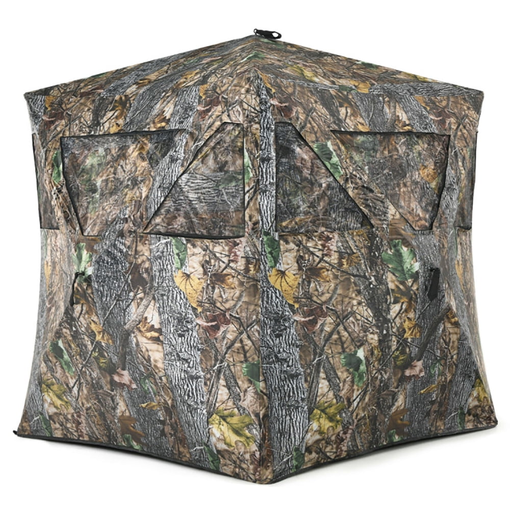 Aimee Lii 3 Person Portable Pop-Up Ground Hunting Blind with Tie, Outdoor Camping Hiking Tent Aimee Lii 3 Person Portable Pop-Up Ground Hunting Blind with Tie, Outdoor Camping Hiking Tent