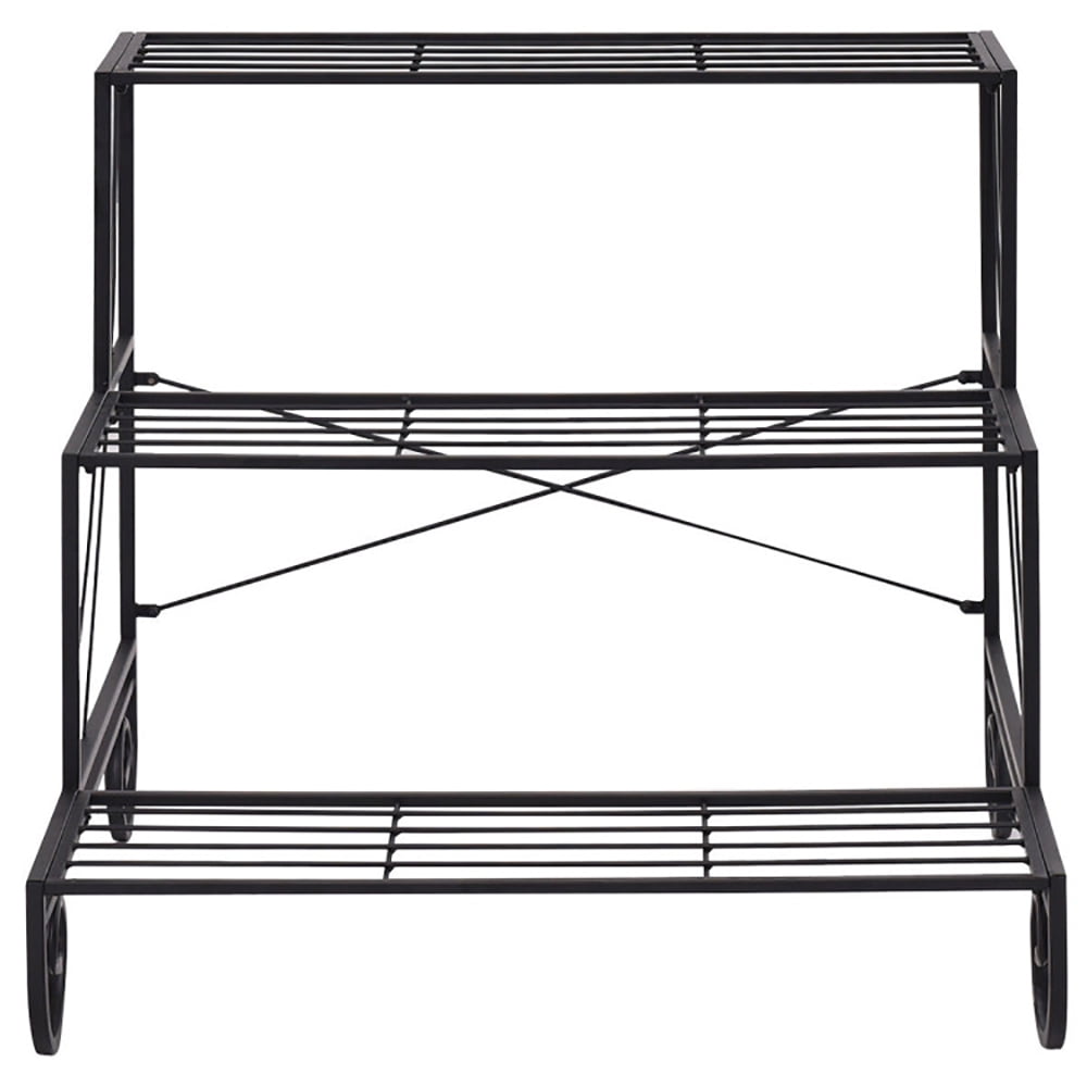 Aimee Lii 3 Tier Outdoor Metal Garden Planter Holder Shelf, Vertical Shelf Flower Display Rack Holder for Living Room Balcony, Stable and Space-Saving Aimee Lii 3 Tier Outdoor Metal Garden Planter Holder Shelf, Vertical Shelf Flower Display Rack Holder for Living Room Balcony, Stable and Space-Saving