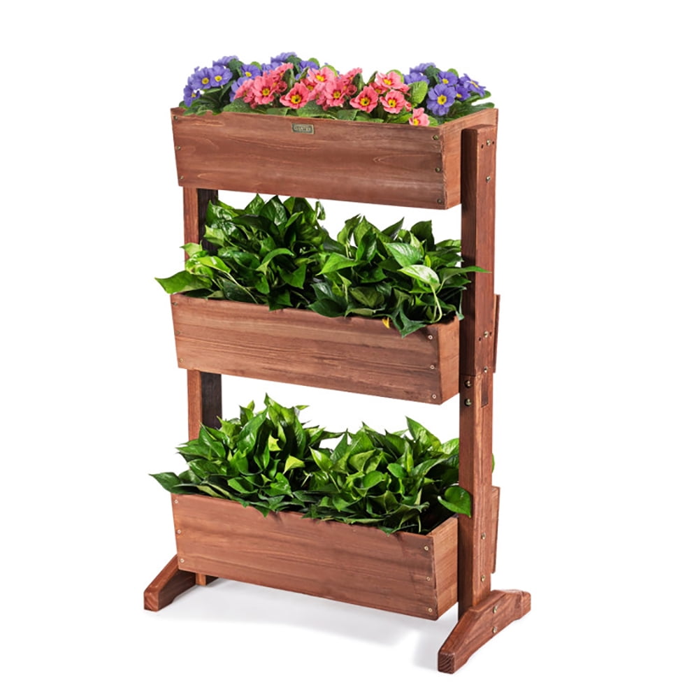 Aimee Lii 3-Tier Raised Garden Bed with Detachable Ladder and Adjustable Shelf, Raised Beds for Yard Garden, Planters for Outdoor Plants Aimee Lii 3-Tier Raised Garden Bed with Detachable Ladder and Adjustable Shelf, Raised Beds for Yard Garden, Planters for Outdoor Plants