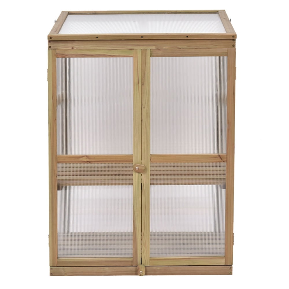 Aimee Lii 30 x 22 x 43 Inch Garden Portable Wooden Greenhouse, Indoor Outdoor Small Greenhouse for Garden Yard