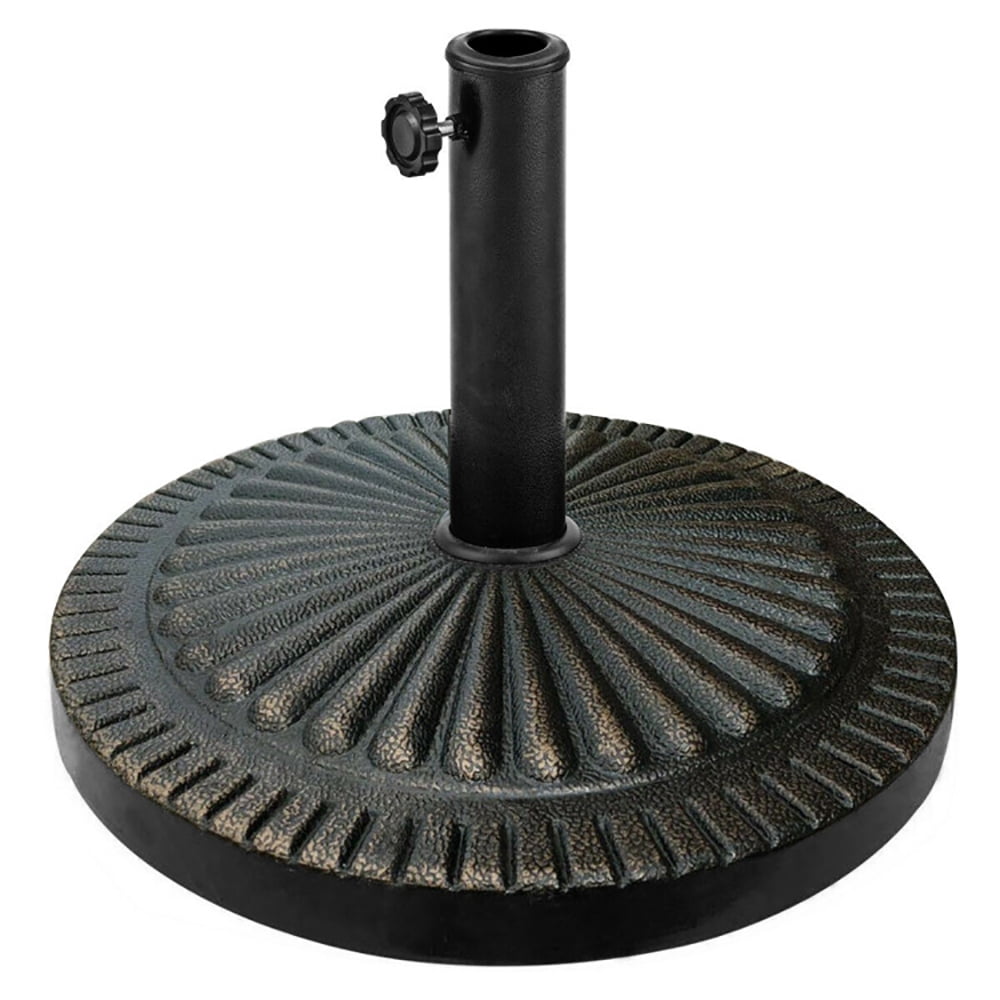 Aimee Lii 31.5 lbs Market Heavy-Duty Outdoor Stand Bronze Umbrella Base, Patio Umbrella Base