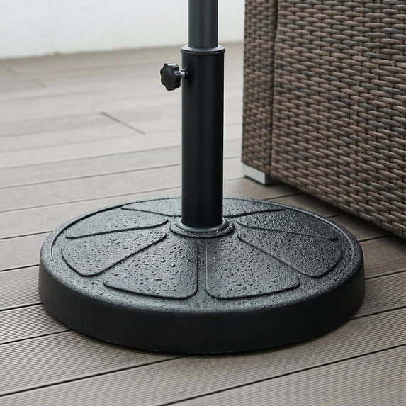 Aimee Lii 31lbs 18" Round Outdoor Umbrella Base, Patio Umbrella Stand