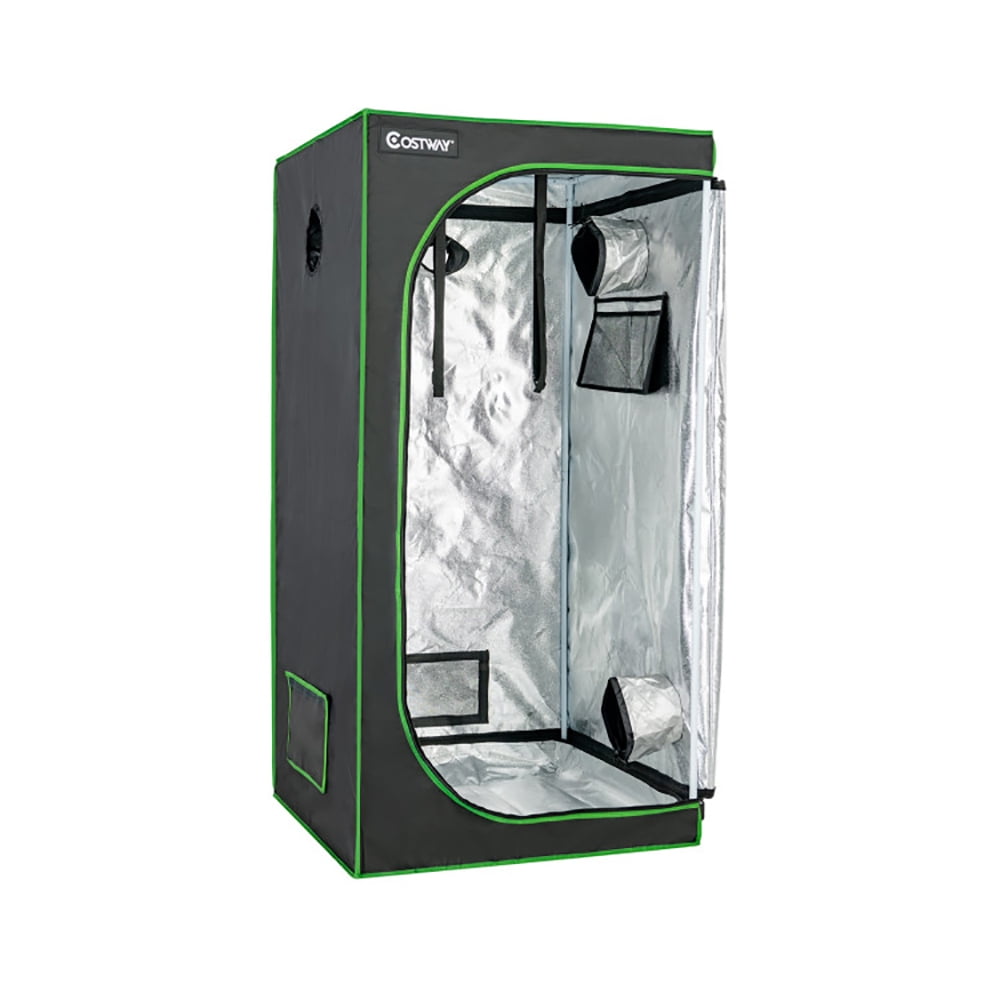Aimee Lii 32 x 32 x 63 Inch Mylar Hydroponic Grow Tent with Observation Window and Floor Tray, Plant Tent, Smell Proof Grow Tent, Black Aimee Lii 32 x 32 x 63 Inch Mylar Hydroponic Grow Tent with Observation Window and Floor Tray, Plant Tent, Smell Proof Grow Tent, Black