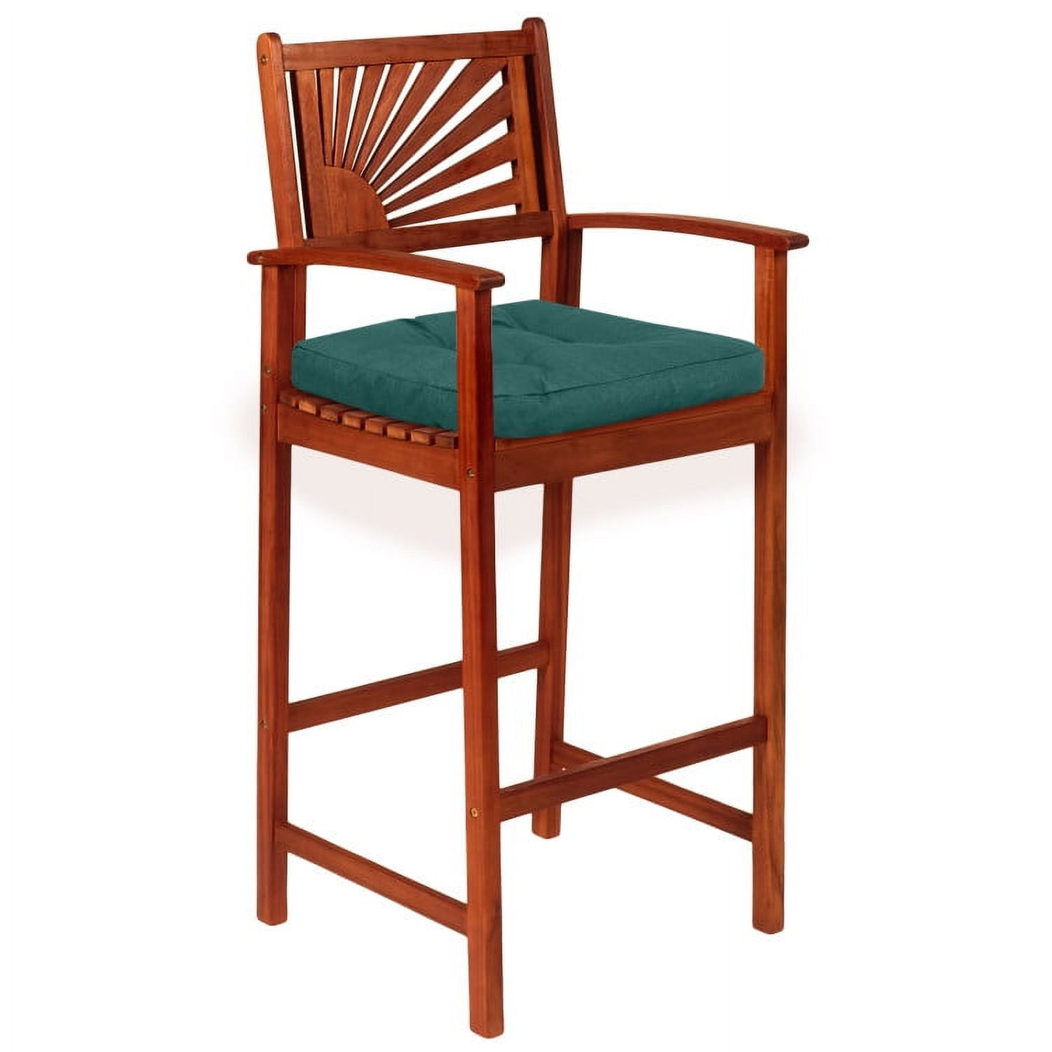 Aimee Lii 4 Pack 17.5" x 17" U-Shaped Chair Pads with Polyester Cover, Outdoor Patio Furniture, Green Aimee Lii 4 Pack 17.5" x 17" U-Shaped Chair Pads with Polyester Cover, Outdoor Patio Furniture, Green