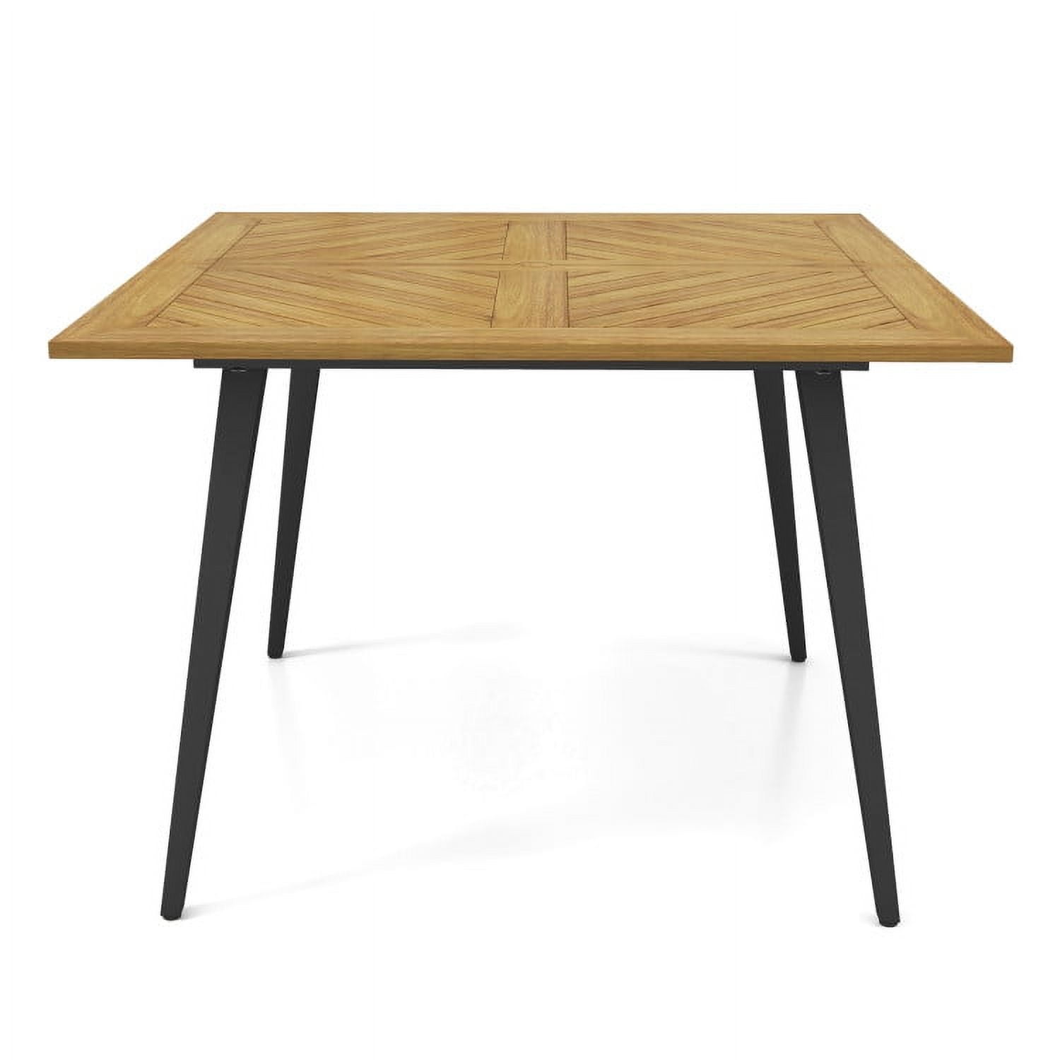 Aimee Lii 4-Person Acacia Wood Outdoor Dining Table for Garden Poolside and Backyard, Outdoor Patio Furniture Aimee Lii 4-Person Acacia Wood Outdoor Dining Table for Garden Poolside and Backyard, Outdoor Patio Furniture