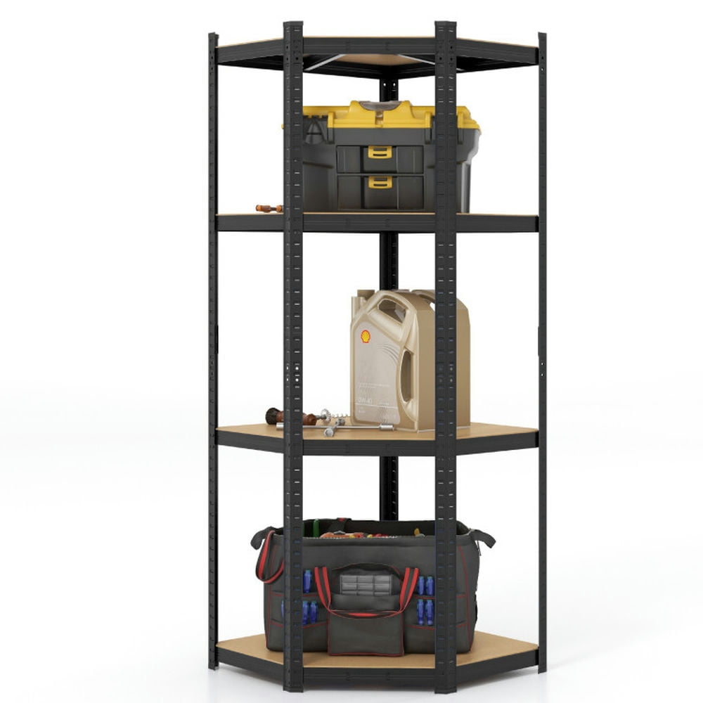 Aimee Lii 4-Tier Corner Shelving Unit Adjustable Garage Storage Utility ...