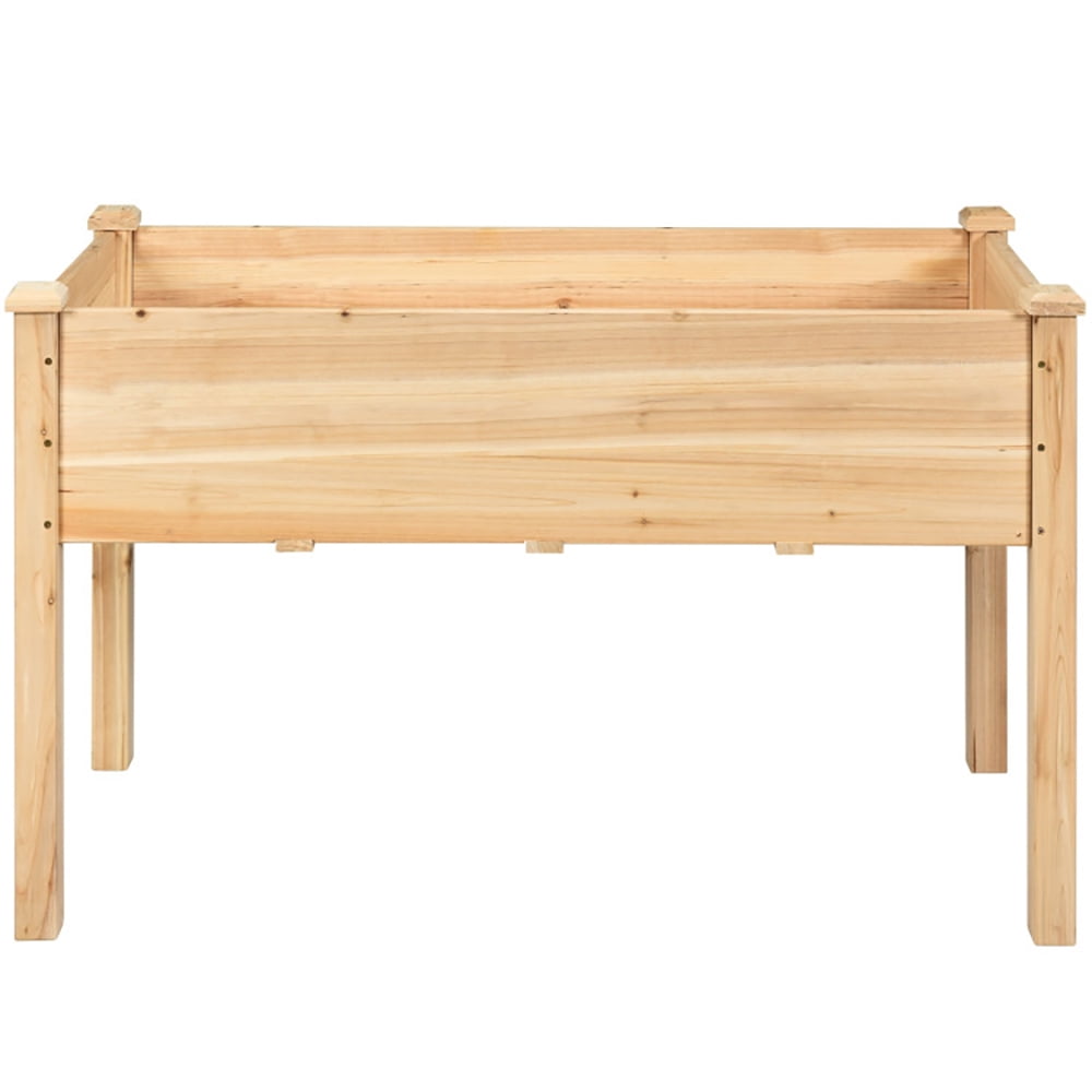 Aimee Lii 49" x 23" x 30" Wooden Raised Vegetable Garden Bed, Raised Garden Beds Outdoor