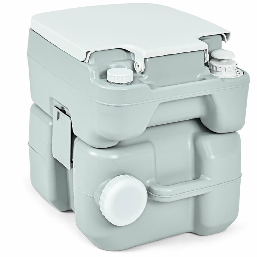 Aimee Lii 5.3 Gallon 20 L Portable Potty Commode for RV Camping Indoor Outdoor, Easy Cleaning
