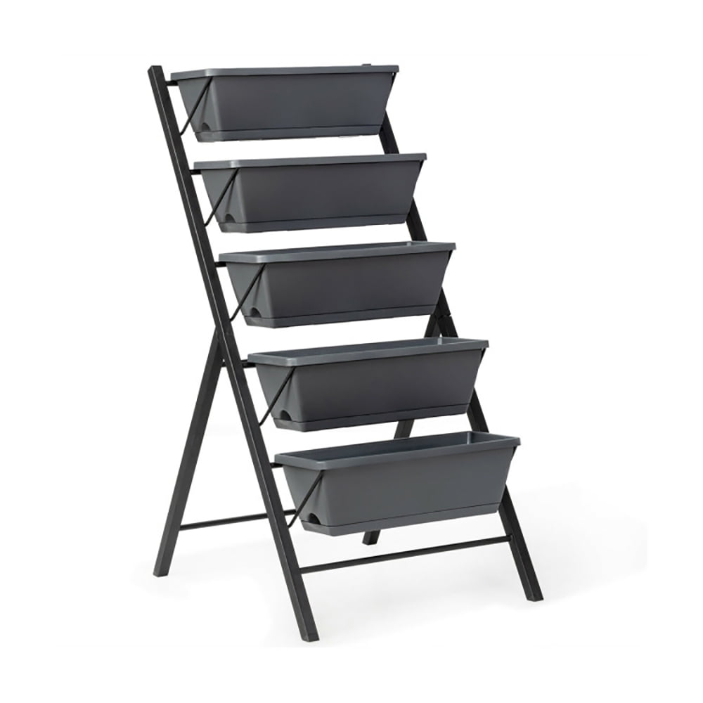 Aimee Lii 5-Tier Raised Garden Bed with Water Drainage for Flowers Vegetables, Vertical Garden Planter, Tiered Planters for Outdoor Plants