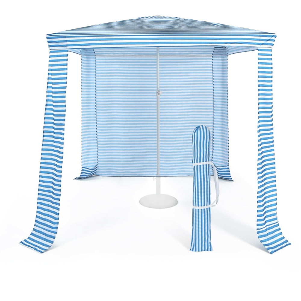 Aimee Lii 6.6 x 6.6 Feet Foldable and Easy-Setup Beach Canopy With Carry Bag, Backyard Canopy Gazebo for Party Wedding BBQ Events, Blue Aimee Lii 6.6 x 6.6 Feet Foldable and Easy-Setup Beach Canopy With Carry Bag, Backyard Canopy Gazebo for Party Wedding BBQ Events, Blue