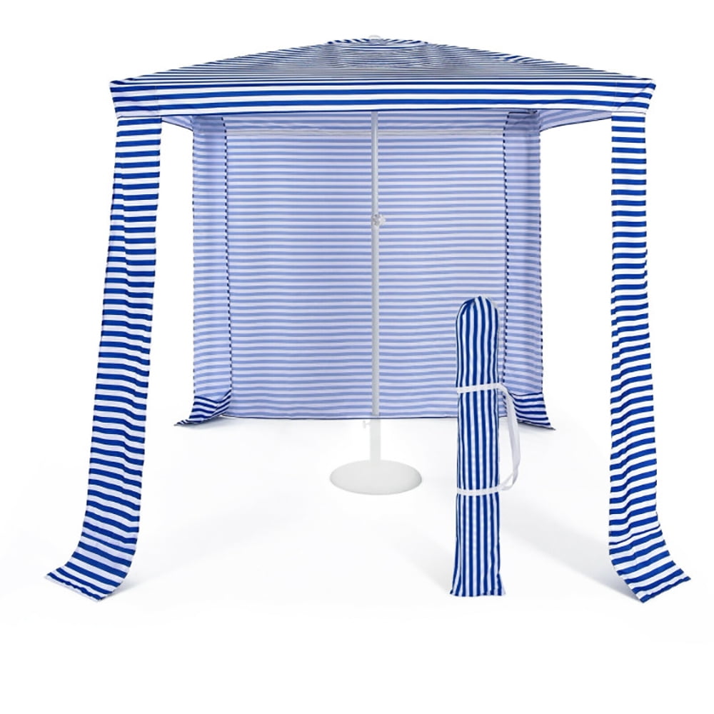 Aimee Lii 6.6 x 6.6 Feet Foldable and Easy-Setup Beach Canopy With Carry Bag, Backyard Canopy Gazebo for Party Wedding BBQ Events, Navy