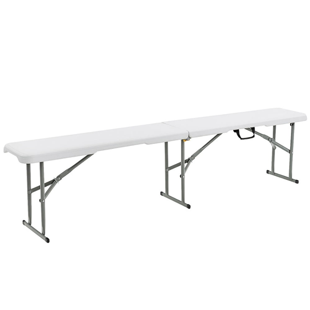 Aimee Lii 6 Feet Portable Picnic Folding Bench with Carrying Handle, Camping Utility Bench