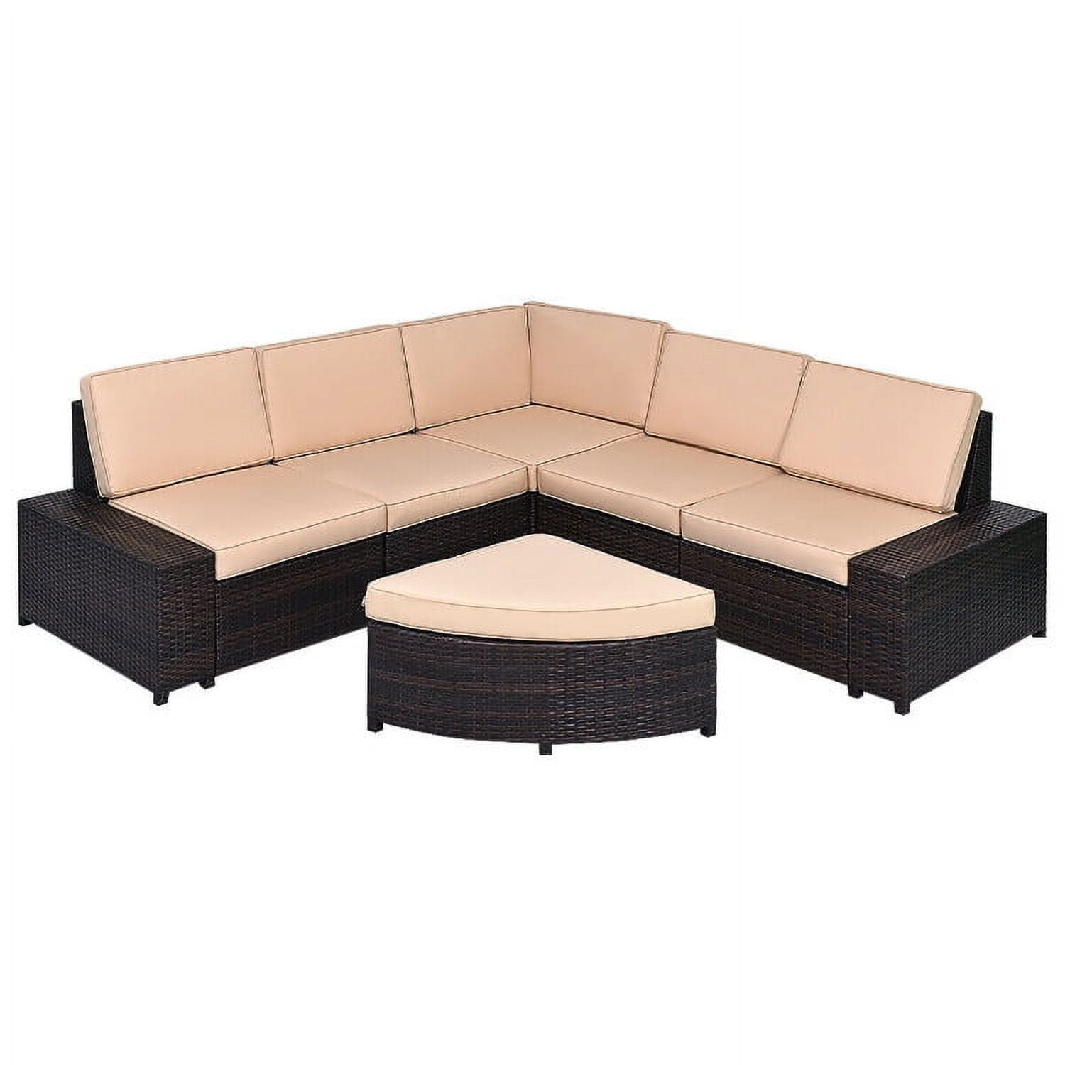 Aimee Lii 6 Pieces Patio Furniture Set Rattan Wicker Table Shelf, Outdoor Deck Furniture Aimee Lii 6 Pieces Patio Furniture Set Rattan Wicker Table Shelf, Outdoor Deck Furniture
