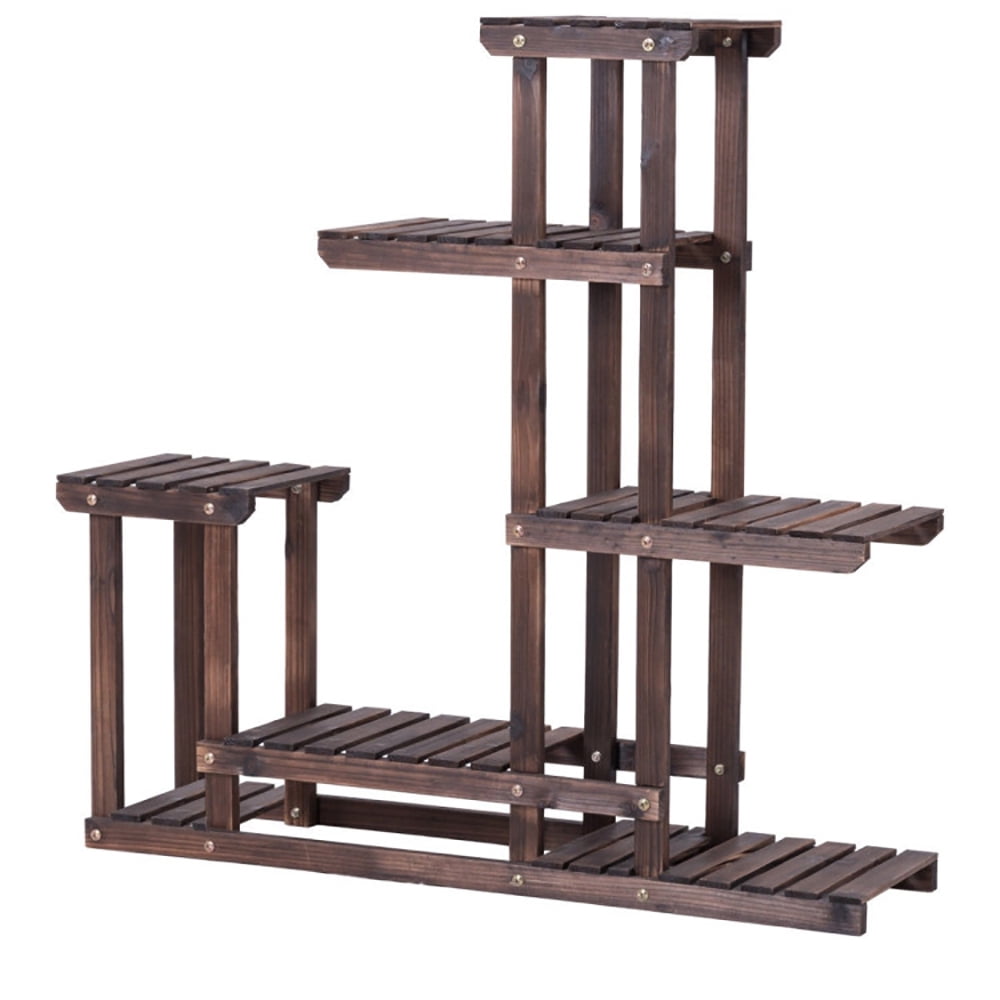 Aimee Lii 6-Tier Garden Wooden Plant Flower Stand Shelf for Multiple Plants Indoor or Outdoor, Flower Display Rack Holder for Living Room Balcony, Stable and Space-Saving Aimee Lii 6-Tier Garden Wooden Plant Flower Stand Shelf for Multiple Plants Indoor or Outdoor, Flower Display Rack Holder for Living Room Balcony, Stable and Space-Saving