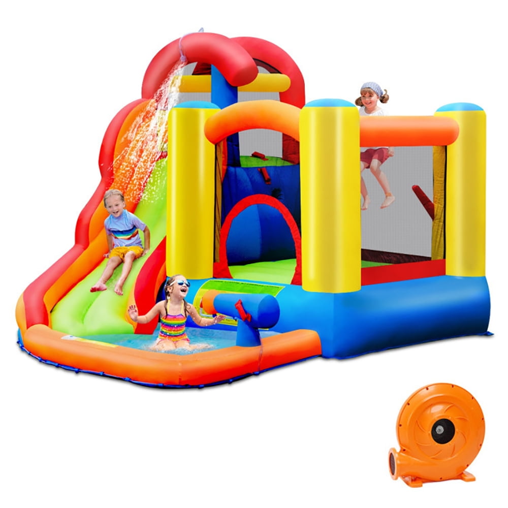 Aimee Lii 6-in-1 Water Park Bounce House for Outdoor Fun with Blower and Splash Pool, Bounce House Water Slide, Playhouse for Kids Outdoor Aimee Lii 6-in-1 Water Park Bounce House for Outdoor Fun with Blower and Splash Pool, Bounce House Water Slide, Playhouse for Kids Outdoor