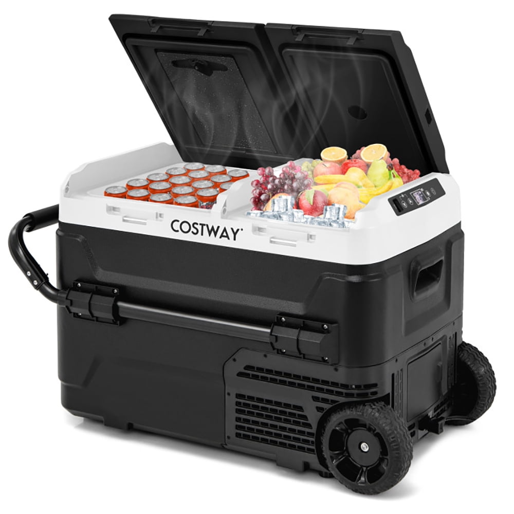 Aimee Lii 64QT Dual Zone 12V 42QT Car Refrigerator for Vehicles Camping Travel Truck Outdoor and Home Use, Portable Water Cooler, Black Aimee Lii 64QT Dual Zone 12V 42QT Car Refrigerator for Vehicles Camping Travel Truck Outdoor and Home Use, Portable Water Cooler, Black