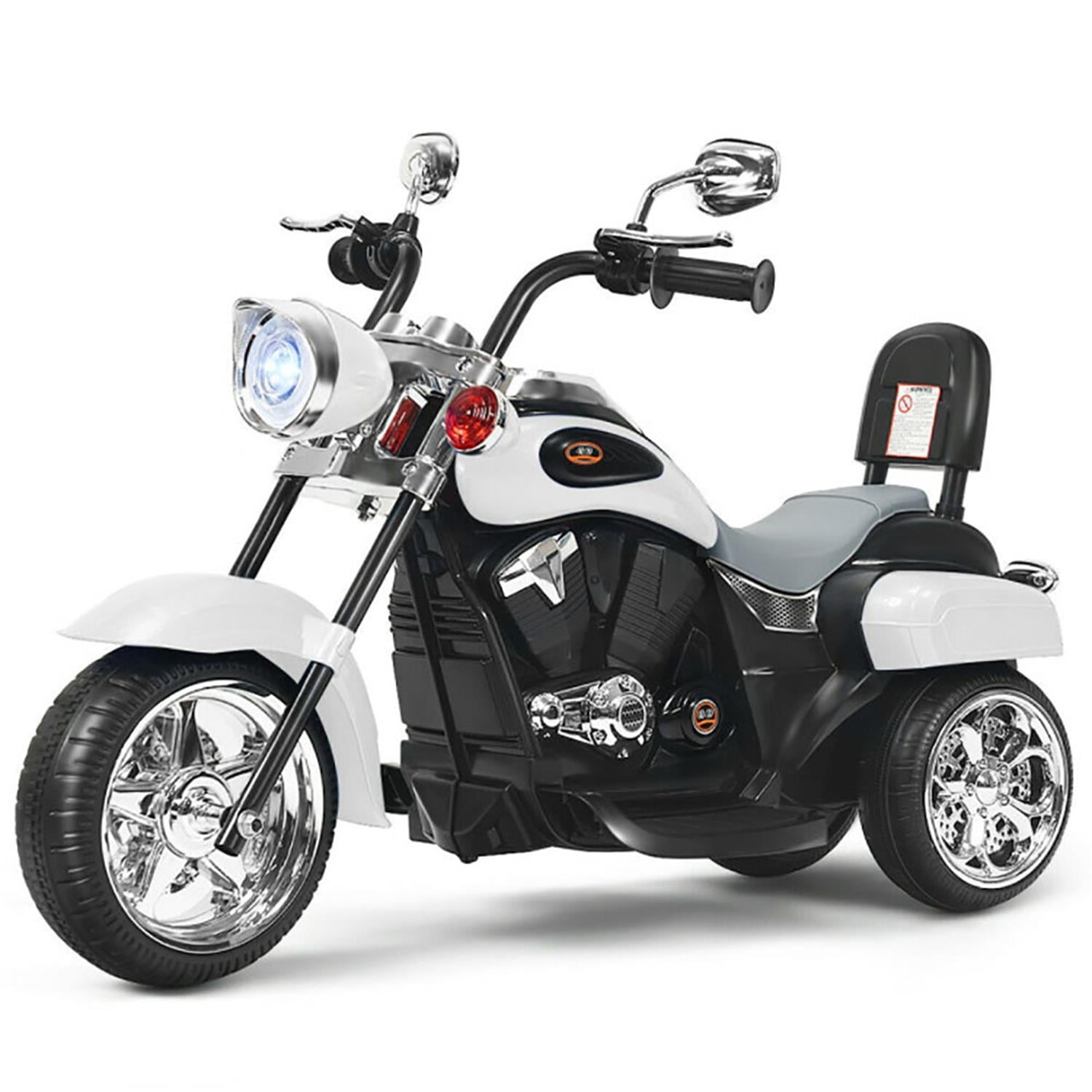 Aimee Lii 6V 3 Wheel Kids Motorcycle, Ride On Toys for Kids 4-8, White Aimee Lii 6V 3 Wheel Kids Motorcycle, Ride On Toys for Kids 4-8, White