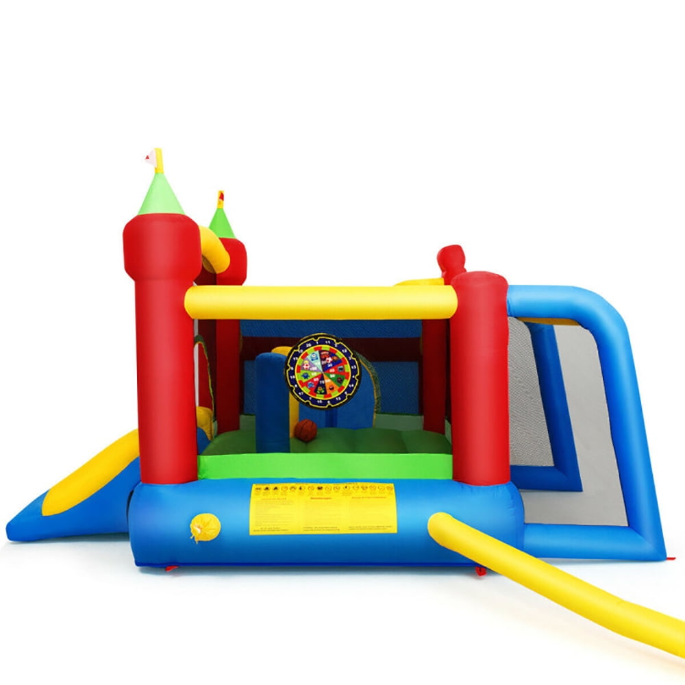 Aimee Lii 7-in-1 Kids Inflatable Bounce House with Ocean Balls and 480W Blower, Playhouse for Kids Outdoor Aimee Lii 7-in-1 Kids Inflatable Bounce House with Ocean Balls and 480W Blower, Playhouse for Kids Outdoor