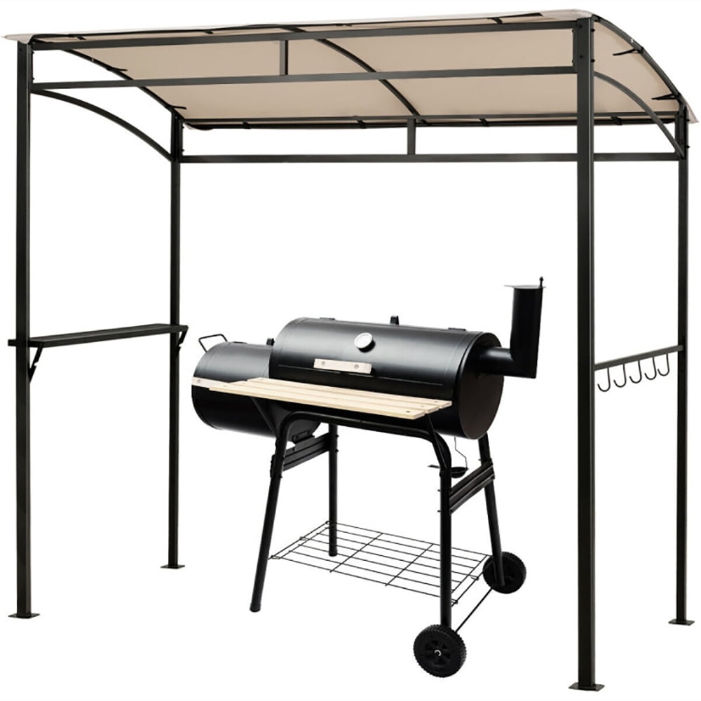Aimee Lii 7 x 4.5 Feet Grill Gazebo Outdoor Patio Garden BBQ Canopy Shelter, Backyard Canopy Gazebo, Beige Aimee Lii 7 x 4.5 Feet Grill Gazebo Outdoor Patio Garden BBQ Canopy Shelter, Backyard Canopy Gazebo, Beige