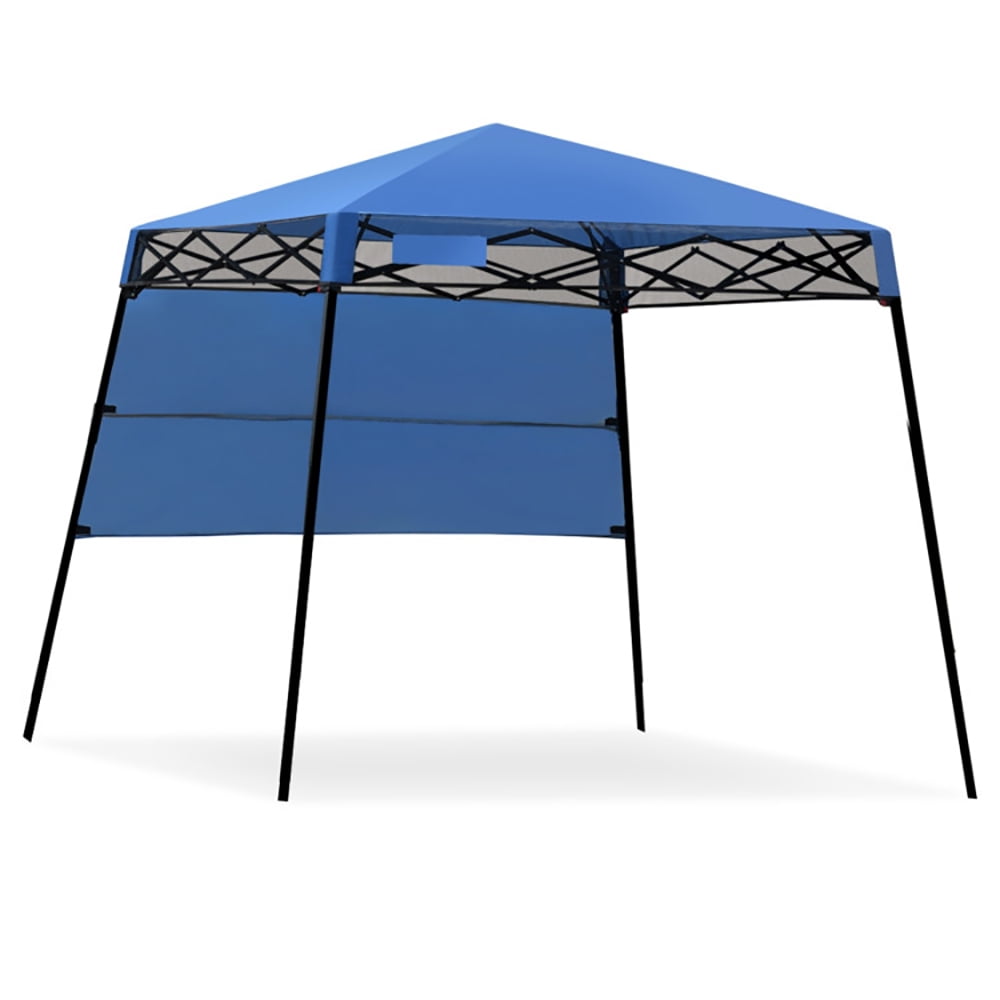 Aimee Lii 7 x 7 Feet Sland Adjustable Portable Canopy Tent with Backpack, Gazebo Tent for Party Wedding BBQ Events, Blue Aimee Lii 7 x 7 Feet Sland Adjustable Portable Canopy Tent with Backpack, Gazebo Tent for Party Wedding BBQ Events, Blue