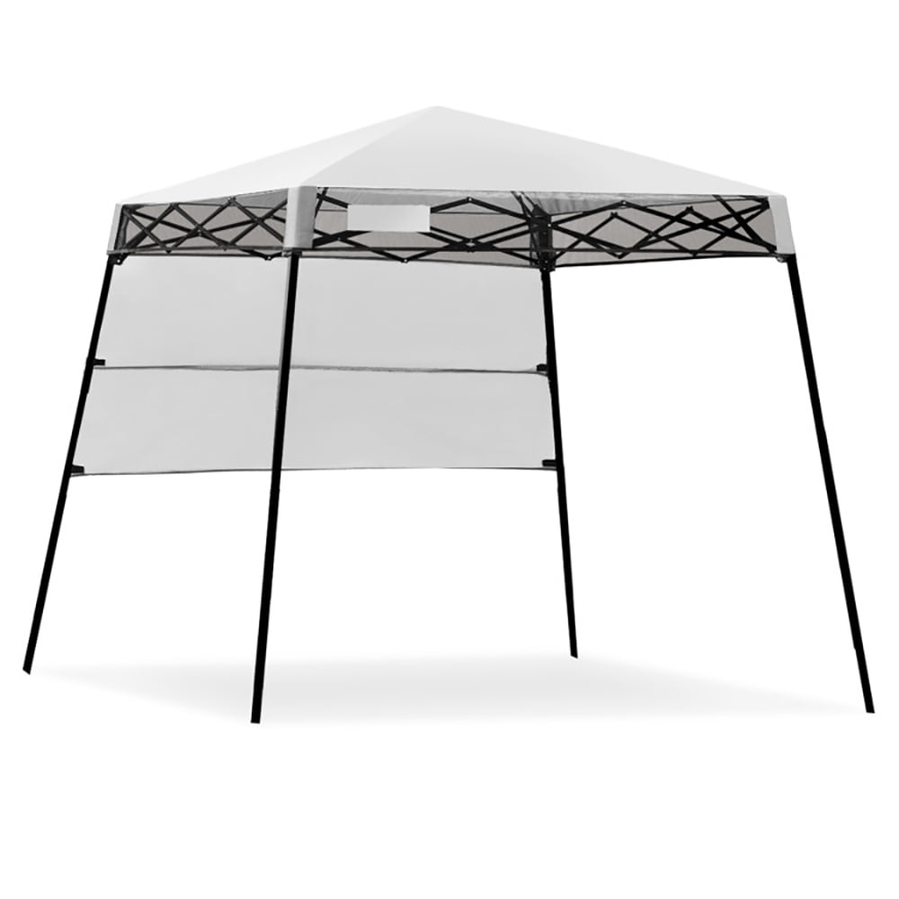 Aimee Lii 7 x 7 Feet Sland Adjustable Portable Canopy Tent with Backpack, Gazebo Tent for Party Wedding BBQ Events, White Aimee Lii 7 x 7 Feet Sland Adjustable Portable Canopy Tent with Backpack, Gazebo Tent for Party Wedding BBQ Events, White