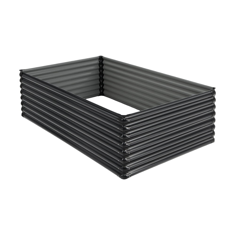 Aimee Lii 71 Inch Galvanized Metal Raised Garden Bed for Garden Backyard, Planters for Outdoor Plants, Raised Beds for Gardening, Gray Aimee Lii 71 Inch Galvanized Metal Raised Garden Bed for Garden Backyard, Planters for Outdoor Plants, Raised Beds for Gardening, Gray