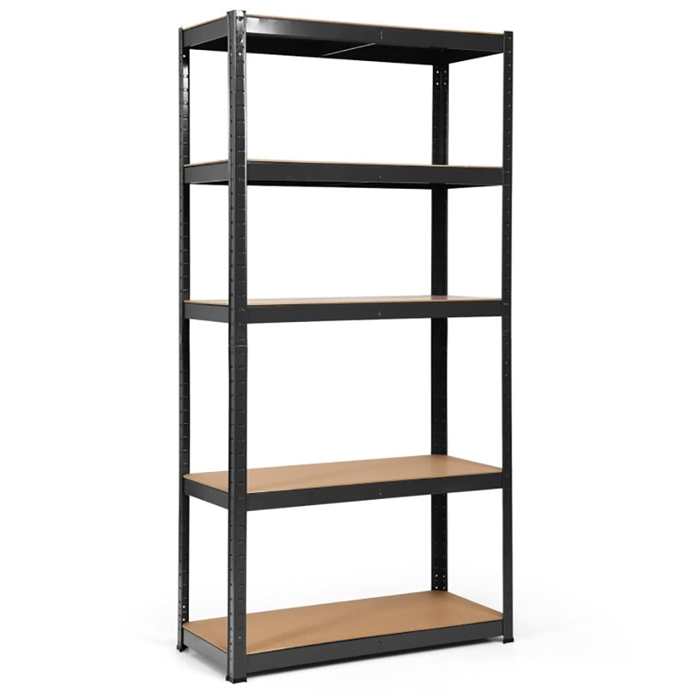 Aimee Lii 72" Storage Rack with 5 Adjustable Shelves for Books Kitchenware, Metal Shelves for Storage, Garage Shelves, Black Aimee Lii 72" Storage Rack with 5 Adjustable Shelves for Books Kitchenware, Metal Shelves for Storage, Garage Shelves, Black
