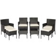 thumbnail image 1 of Aimee Lii 8 Pieces Outdoor Wicker Sofa Set with 2 Coffee Table, Backyard Furniture, Rustproof, 1 of 7