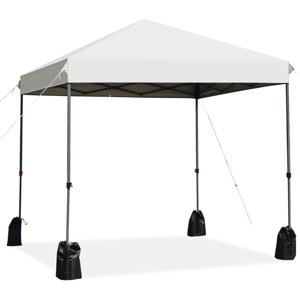 Aimee Lii 8' x 8' Outdoor Pop up Canopy Tent with Roller Bag, Gazebo Tent for Party Wedding BBQ Events, White Aimee Lii 8' x 8' Outdoor Pop up Canopy Tent with Roller Bag, Gazebo Tent for Party Wedding BBQ Events, White