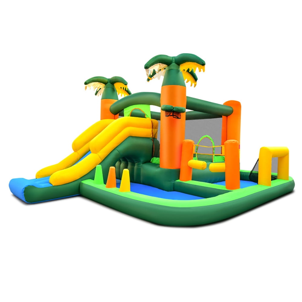 Aimee Lii Big Inflatable Bounce House with Slide and Ball Pits for Indoor and Outdoor with 735W Blower, Bounce House for Kids 3-6 Aimee Lii Big Inflatable Bounce House with Slide and Ball Pits for Indoor and Outdoor with 735W Blower, Bounce House for Kids 3-6
