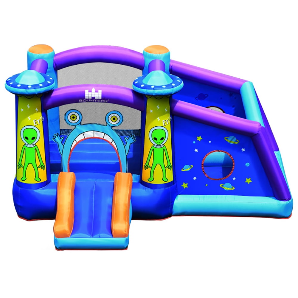 Aimee Lii Castle Jumping Bouncer with Water Slide and 550W Blower, Kids Bounce House