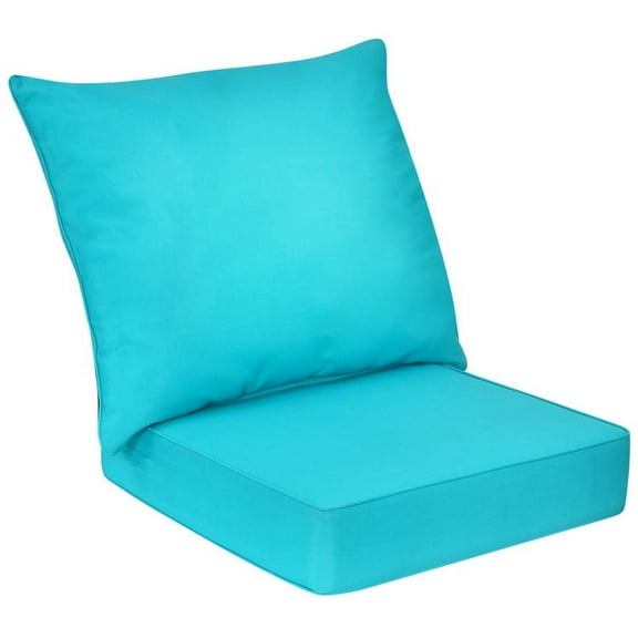 Aimee Lii Deep Seat Chair Cushion Pads Set with Rope Belts for Indoor and Outdoor, Turquoise