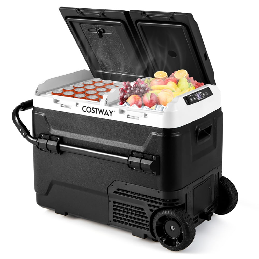 Aimee Lii Dual Zone 12V Car Refrigerator for Vehicles Camping Travel Truck RV Boat Outdoor and Home Use, Portable Water Cooler, Black Aimee Lii Dual Zone 12V Car Refrigerator for Vehicles Camping Travel Truck RV Boat Outdoor and Home Use, Portable Water Cooler, Black
