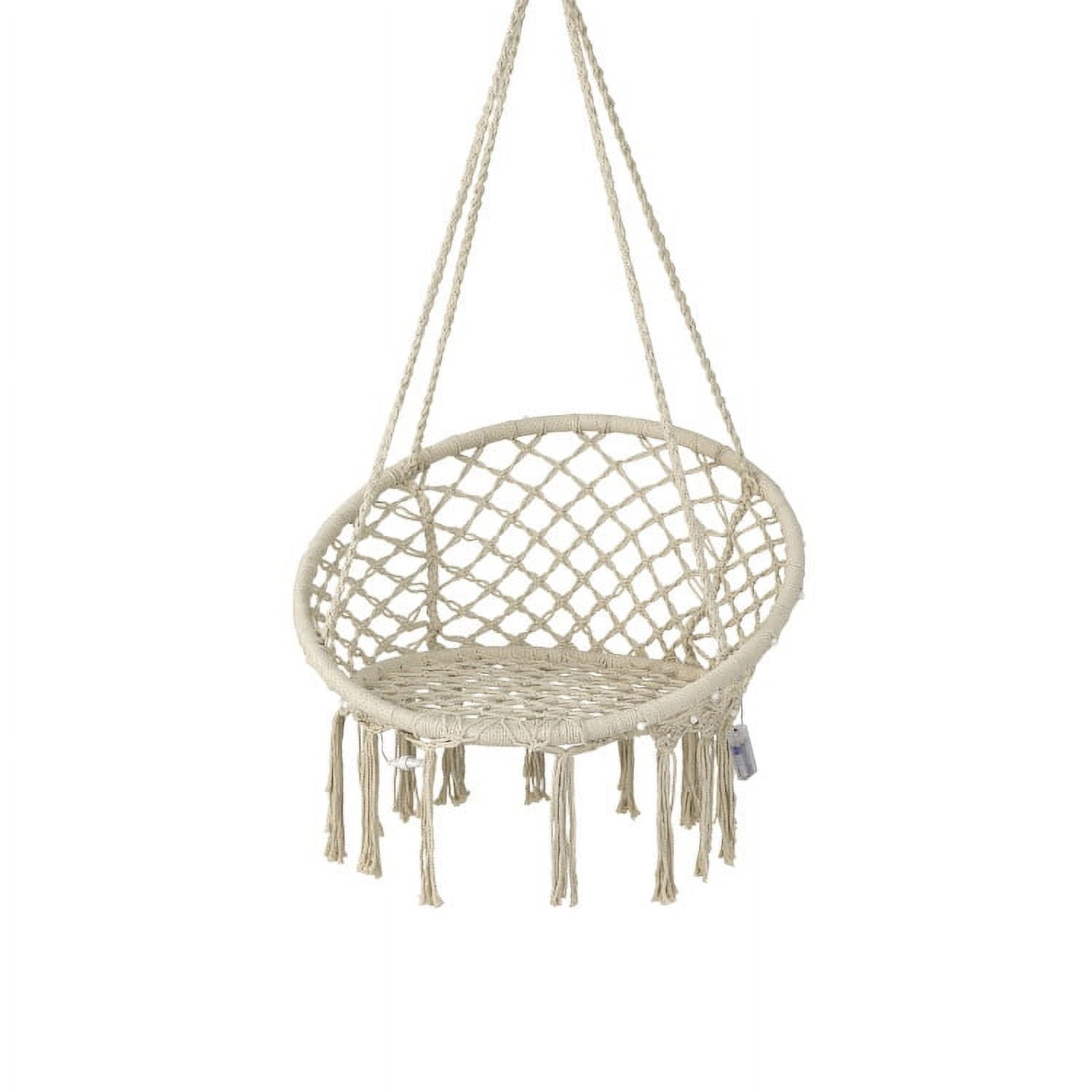 Aimee Lii Hammock Chair LED Lights Hanging Swing Indoor Outdoor, Comfy Outdoor Chair