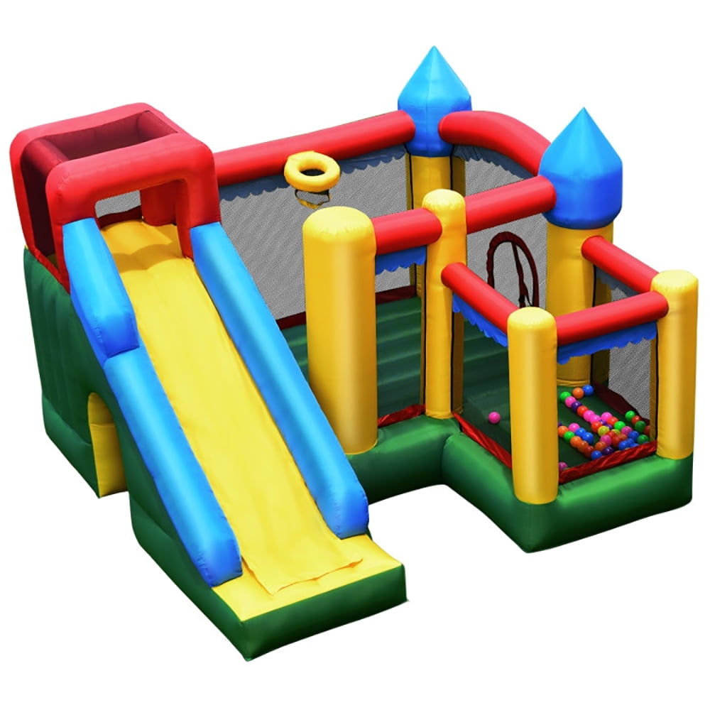 Aimee Lii Inflatable Bounce House Castle Jumper Moonwalk with Blower, Playhouse for Kids Outdoor