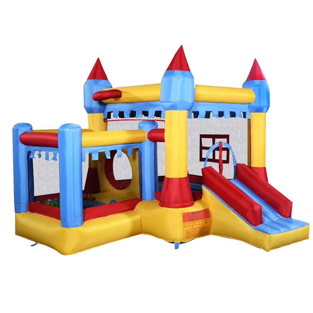 Aimee Lii Inflatable Bounce House Castle Kids Jumper with Balls, Kids Bounce House for 5-10